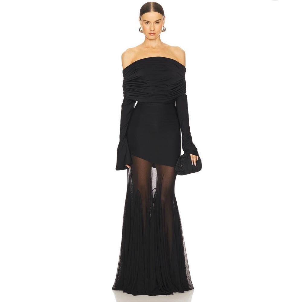 Hailey Dress in Black Deme by Gabriella